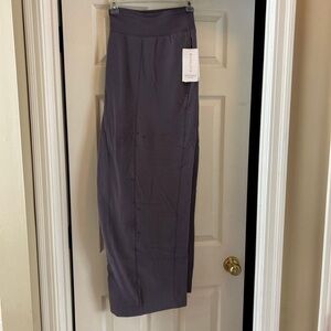 Athleta Women's Track Pants Jogger Straight-Leg in Charcoal Gray